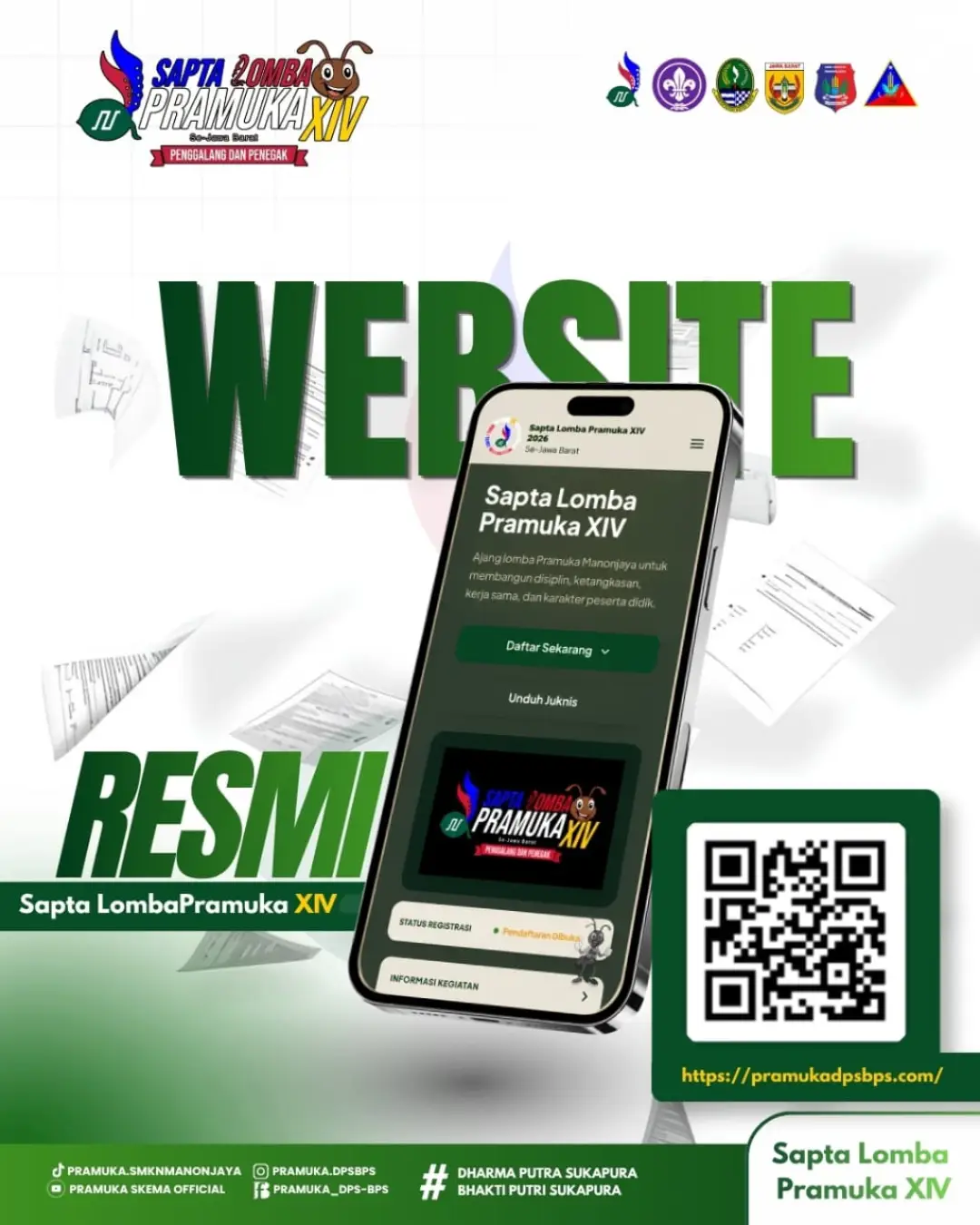 WEBSITE RESMI SAPTA LOMBA PRAMUKA XIV TELAH LAUNCHING!!