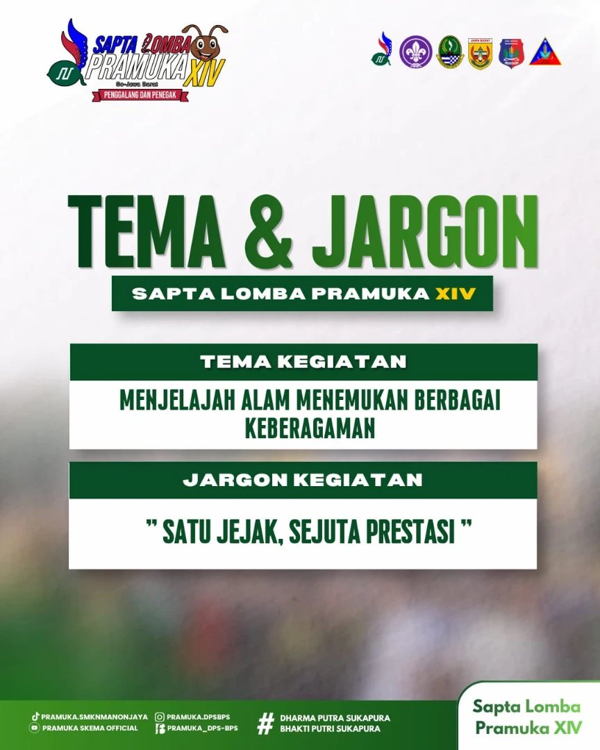 TEMA & JARGON SAPTA  LOMBA PRAMUKA XIV 2026!!