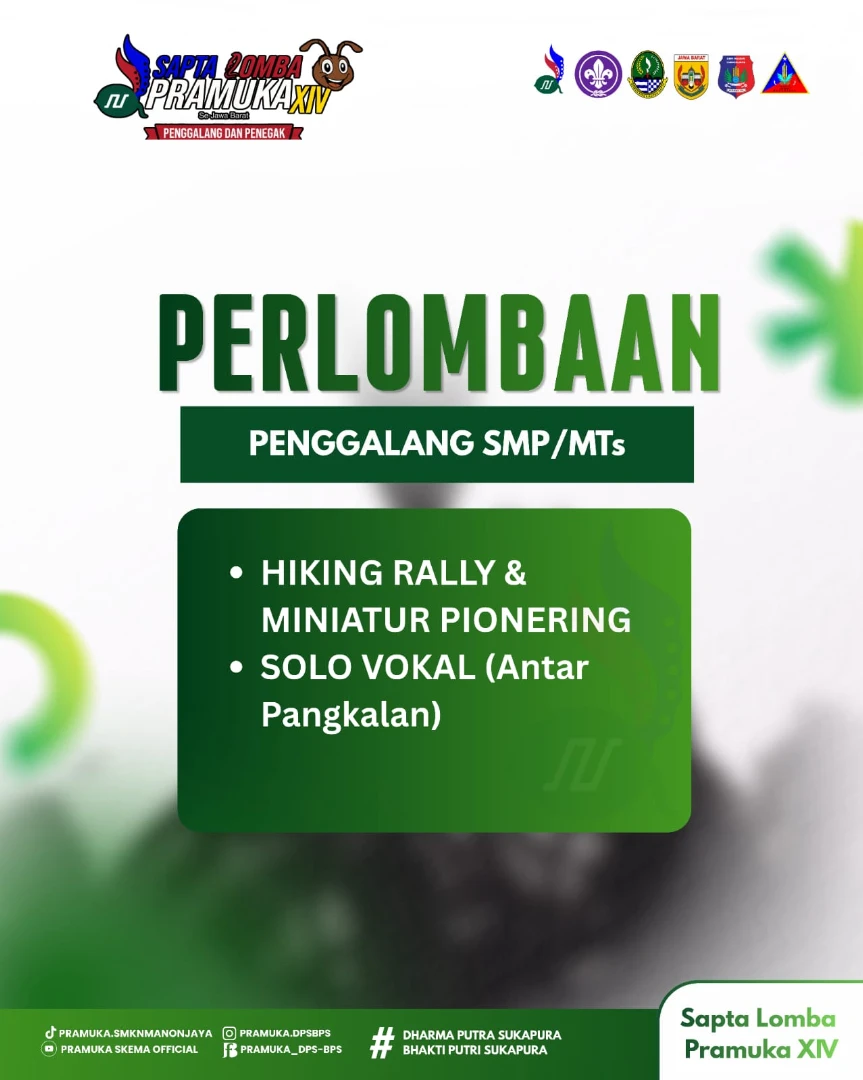 MATA PERLOMBAAN TINGKAT SMP/MTS SEDERAJAT!!